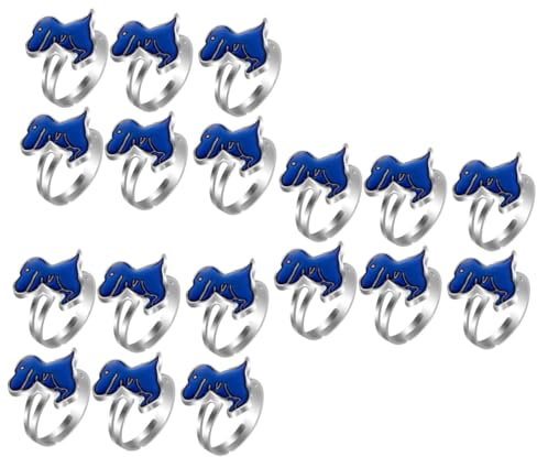 VALICLUD 3 Sätze Ring Dinosaurier Für Kleinkinder Temperatur Schmuck Blue Legierung 6 Stück * 3
