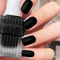 Black Matte Nail Polish, 12ml Quick Dry & Long Lasting Lacquer, Dark Non-Toxic Low Odor Paint for Women Manicure Art