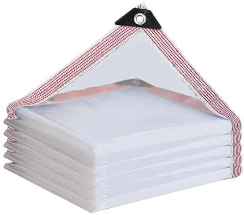 Lona Impermeable con Ojales, Lona Transparente, para Exteriores, Plantas, Invernadero, jardín, Muebles, Mascotas, Techo, (bb-3x1m)