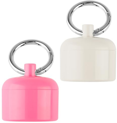 Bojueshaw 2PCS Portable Jewelry Storage Box – Organizer for Rings, Necklaces & Bracelets, Durable Container for Travel, Made with Materials for Easy Carrying(Pink White)