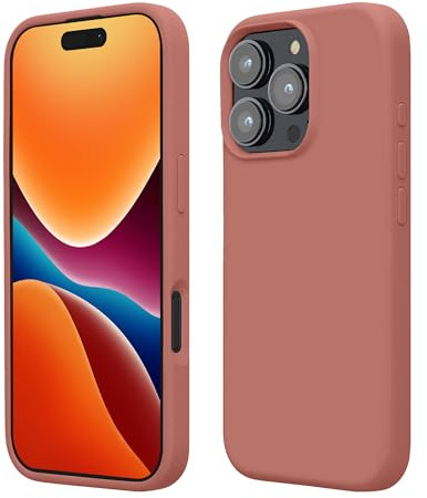 kwmobile Handyhülle für iPhone 16 Pro Max Hülle, für iPhone 16 Pro Max Case - Hülle Silikon - kabelloses Laden - Winter Rose
