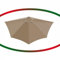 QTWLG Copertura di Ricambio per Ombrellone da Patio Mezza 270/300cm Telo di Ricambio per Ombrellone Mezza Tenda di Ricambio per Ombrellone da Esterno (Solo Tettoia)(Grey Khaki,10'/300cm)