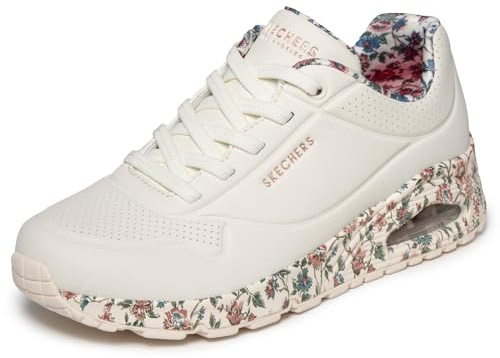 Skechers Damen UNO Safari Time Turnschuhe, White, 41 EU