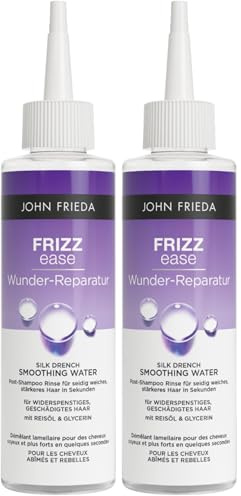 John Frieda Frizz Ease Wunder-Reparatur Silk Drench Smooting Water - Inhalt: 200 ml - Reduziert Haarbruch und Spliss und bietet verbesserten Schutz vor zukünftigen Schäden (Packung mit 2)