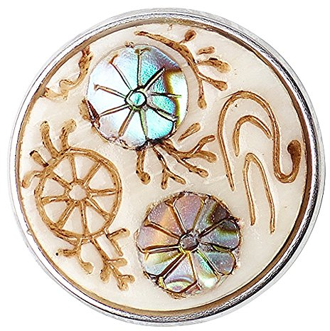 Noosa Chunk 333 Kiku no hana-white/shell-bone/shell