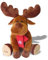 Stickerei Hartl Plüsch Elch individuell Bestickt ca. 30 cm hoch knuddeliges Rentier/Stofftier mit eigenen Daten, Geschenk mit Namen, personalisierter Elch, Plüschtier mit Bestickung zur Geburt