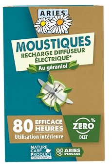 Aries Recharge Prise électrique Anti-Moustiques Concentré & Plaquettes x10