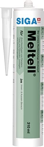 Siga Meltell 310 white Hochleistungs-Dichtstoff 310 ml Kartusche Innen Außen Abdichten Dichtstoff