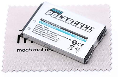 Ersatz Akku passend für BlackBerry 8230 8800 8820 8830 (Ersetzt Originalakku C-X2) Polarcell mit mungoo Displayputztuch