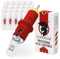WARRIOR Red Tattoo Patronen Nadeln Professionelle Sterilisierte mit E.O Gas Tattoo Needle Cartridge Big Magnum M1 20 Stück 316L Chirurgischer Stahl Einweg Permanent Make-up (0.35mm-1211M1)