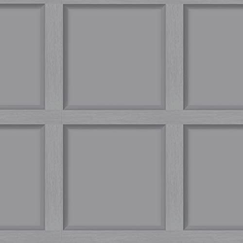 Moderne Panneau de bois Papier Peint Gris Holden 12981