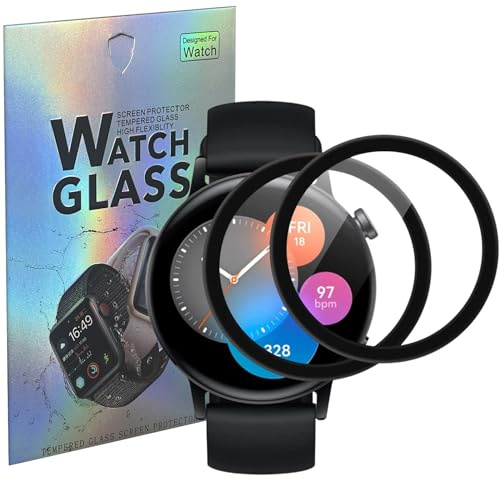 PHONILLICO Verre Trempé pour Huawei Watch GT 3 42mm [Lot de 2] Film Protection Ecran Montre Anti Rayure