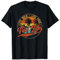 Van Dwellers Vanlife Nomads Design T-Shirt Vintage Rétro Noir T-Shirt Coupe Classique Manche Courte Small Homme