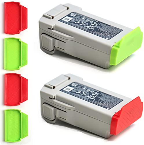 Akku Schutzkappen für DJI Mini 3/ Mini 4 Pro Drohne, Battery Dustproof, Schutzabdeckung, Füllstandsindikator