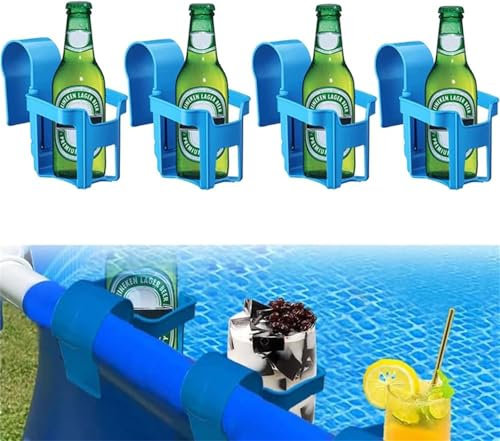 NBZZ Poolside Getränkehalter Pool Getränkehalter Bier Schwimmender Bierhalter Ohne Verschütten Pool Zubehör Kunststoff Fram Getränkehalter Für Schwimmbäder (4pcs)