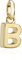 NKlaus Kettenanhänger Buchstabe B klein 333 Gelb Gold 9,1mm Matt Alphabet für Halskette 9530