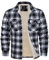 MAGCOMSEN Veste d'hiver pour homme - Doublée - Veste thermique à carreaux - Chemise de loisirs avec plusieurs poches - Coton chaud - Chemise bûcheron, Noir , XL