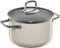Silit Elegance Line Kochtopf groß, 20 cm, Glasdeckel, Fleischtopf Induktion 3,7l, Silargan Funktionskeramik, Macadamia