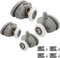 Cokritsm 4 Stücke Duschkabine Rollen Laufrollen 25mm, Ersatzrollen für Duschtüren, Anti-Rost Duschtürrollen für Badezimmertüren Glastür 4-6mm, Glasloch 9-12mm …