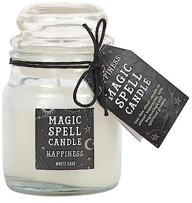 Weißer Salbei Happiness Zauberkerze im Glas