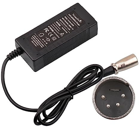 24V Chargeur Trottinette électrique vélo Batterie au Plomb-Acide XLR 4P pour Fauteuil Roulant voiturette de Golf