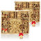COM-FOUR® 52x Strohsterne im Mix-Set - Christbaum-Schmuck - Stroh-Anhänger für den Weihnachtsbaum - natürlicher Christbaum-Behang - Weihnachtsdekoration (52-teilig - Set1)