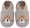 IceUnicorn Baby Lauflernschuhe Krabbelschuhe Baby Mädchen Jungen Lederpuschen Weicher Leder Wildledersohlen Lederschuhe Babys(Hellgrauer Tiger, 12-18 Monate)