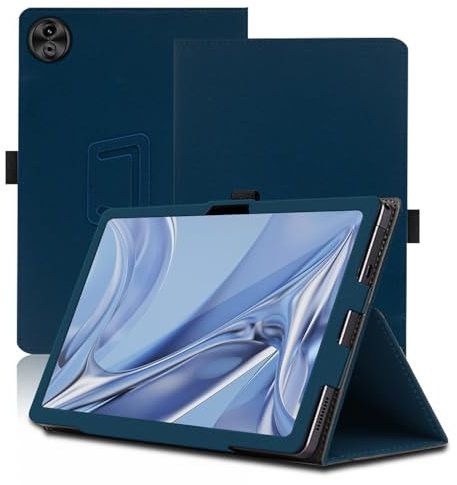 Case for DOOGEE T20 Ultra, 12 inch, DOOGEE T20 Ultra Tablet Case, Folding Stand Protective Cover with Pencil Holder and Wrist Strap, Full Protection. (Blue)