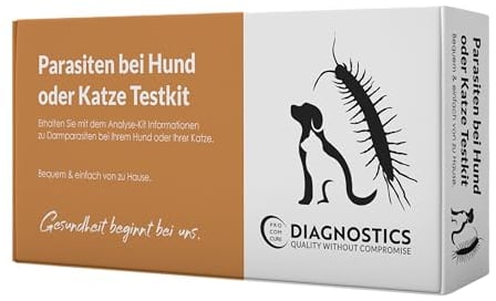 Procomcure 1x PCR Testkit Parasiten bei Hund oder Katze | PCR Analyse der 22 häufigsten Darmparasiten bei Haustieren