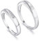 LEGENTLISUR Paar Ring,Verstellbarer Ring,Verlobungsring 925 Sterling Silber Love Companion Ring Ehering für Männer und Frauen Hochzeit,Valentinstagsgeschenk(Platin)
