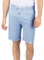 riverso Leinen Shorts Herren Sommer Regular Fit RIVOliver Kurze Hosen Bermuda Knielang Einfarbig, Größe:4XL, Farbe:Bright Sky Blue