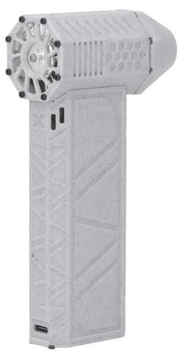 Souffleur Sec à Jet 120000 TR/Min, 3 Vitesses Réglables, Super Ventilateur Rechargeable de Type C, Mini Sèche-Linge Portable sans Fil pour Clavier (White)