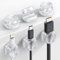 [6 Stück] Lamicall Kabelhalter Kabelclips, Kabel Organizer - [Einhand-Bedienung] Feder Kabelklemmen Selbstklebend, Kabelorganizer für Schreibtisch/Wand, Kabelmanagement für Netzkabel, HDMI, Ladekabel