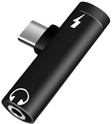 Xinlie Adattatore USB C Jack 3,5 Mm Per Cuffie Jack Per Cuffie Audio Aux Da Tipo C A 3,5 Mm Adattatore Jack Cuffie Con Galaxy S23/22/S21/S20/Note10/A52,Ipad Air 5/4,Ipad Pro 12.9ʺ/11ʺ (nero)
