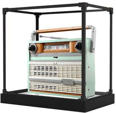 Vitrine en acrylique pour modèle radio rétro Le-go 10334 – Protection robuste pour votre collection (modèle non inclus) (option B)