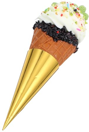 HOMOCONO Gefälschtes EIS Modell Aus PVC-Material Für Dessert-Display Simulationseis-tüte Für Lebensmittelpräsentation Vitrinen Und Einkaufszentrum-Dekoration