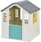 Baroni Toys Casita Infantil para Jugar al Aire Libre o en Casa, Casita de Plástico con Puerta Que se Abre y Ventanas con Puerta Pequeña para Animales, para Niños de 2 Años +, 109x95x87,5 cm, Clásica
