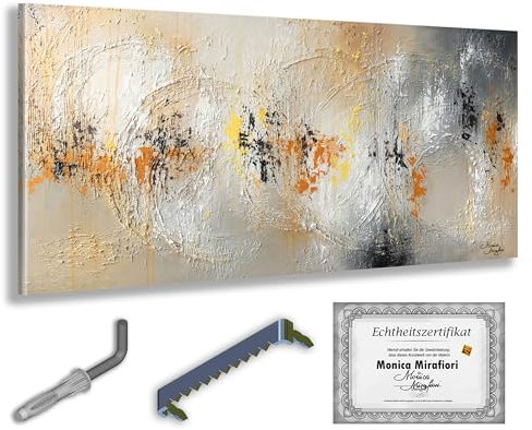 Monica Mirafiori I 100% HANDGEMALT I Gemälde Freedom 100x50cm | Gemälde Handgemalt | Acrylgemälde | Sehr Großes Acrylbild I Moderne Kunst I Kunstbilder