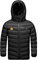 KODMNSW Unisex Kinder Beheizbare Jacke Heizjacke Wärmejacke mit 3 Temperaturstufen Daunenjacke mit Heizung Winterjacke Jungen Mädchen Beheizbarer Puffer Hoodie Jacke Schwarz 9 Jahre