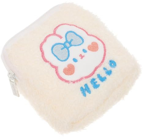 GARVALON Cosmétique Décoratif Pour Serviettes Hygiéniques Trousse Portable à Capacité Pour Filles Rangement Pratique Et Stylé Lapin