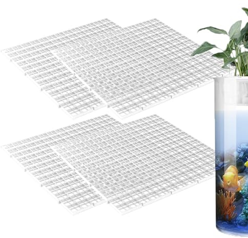 Aquarium-Abdeckung – 4 Stück Gitter-Panel-Deckel für Schildkröten-Terrasse