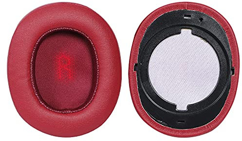 Cuscinetti auricolari di ricambio compatibili con cuffie wireless Bluetooth JBL E55BT E 55 bt, cuscinetti per le orecchie, colore rosso scuro versione B