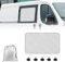 Thermomatte Passend für Peugeot Boxer Citroën Jumper Relay FIAT ducato Seitliche Schiebetür, Sonnenschutz Auto Frontscheibe Innen Passend, Auto Sonnenblende Frontscheibenabdeckung