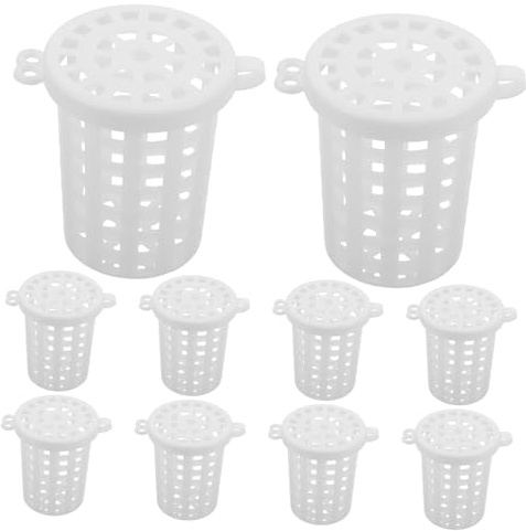 Alasum 10pcs Portable Bait Cage Fishing Equipment Bait Holder for Outdoor Sea Fishing Bowl
