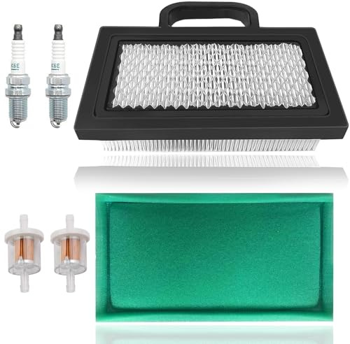 Rasentraktor Luftfilter Vorfilter Zündkerze Kit für Briggs & Stratton Intek V-Twin 18-26 PS Traktormotoren 499486 499486S 698754 Rasenmäher