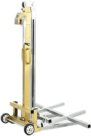 Elevador de gabinete resistente con manivela y taladro para instalación de aire acondicionado y calentador de agua