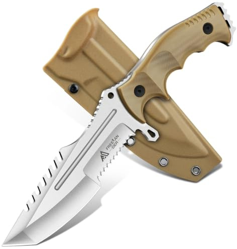 Freelander Coltello Outdoor Sopravvivenza in Acciaio D2 con Fodero Kydex