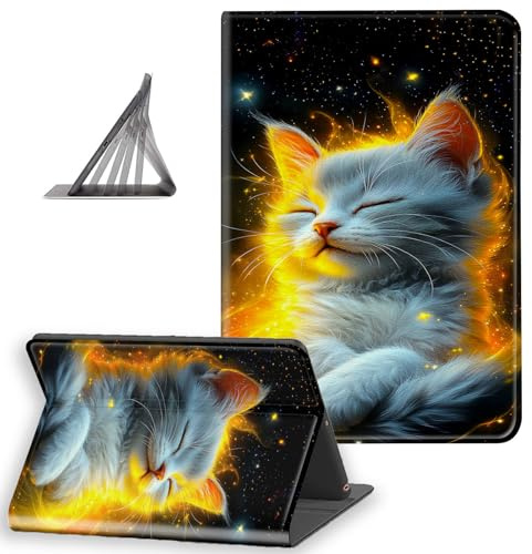 DISUOFEART for Kindle Paperwhite 10th Generation(2019 Release) Case, Slim Lightweight Stand Cover with Auto Sleep/Wake, Celestial Kitten