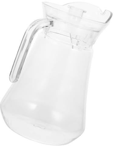 Transparenter Wasserkrug 1,3l aus Pc, Praktisch, Weihnachten Event | Durchsichtige Flasche mit Bogenhenkel, 1 Stück, für Saft, Fruchtwasser, Leichtes Servieren