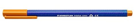 STAEDTLER Filzstifte triplus color, hellbraun, dreikant, stabile, eindrucksichere Spitze, Linienbreite ca. 1 mm, kindgerecht, Made in Germany, 10 hellbraune fibre-tip pens im Kartonetui, 323-7
